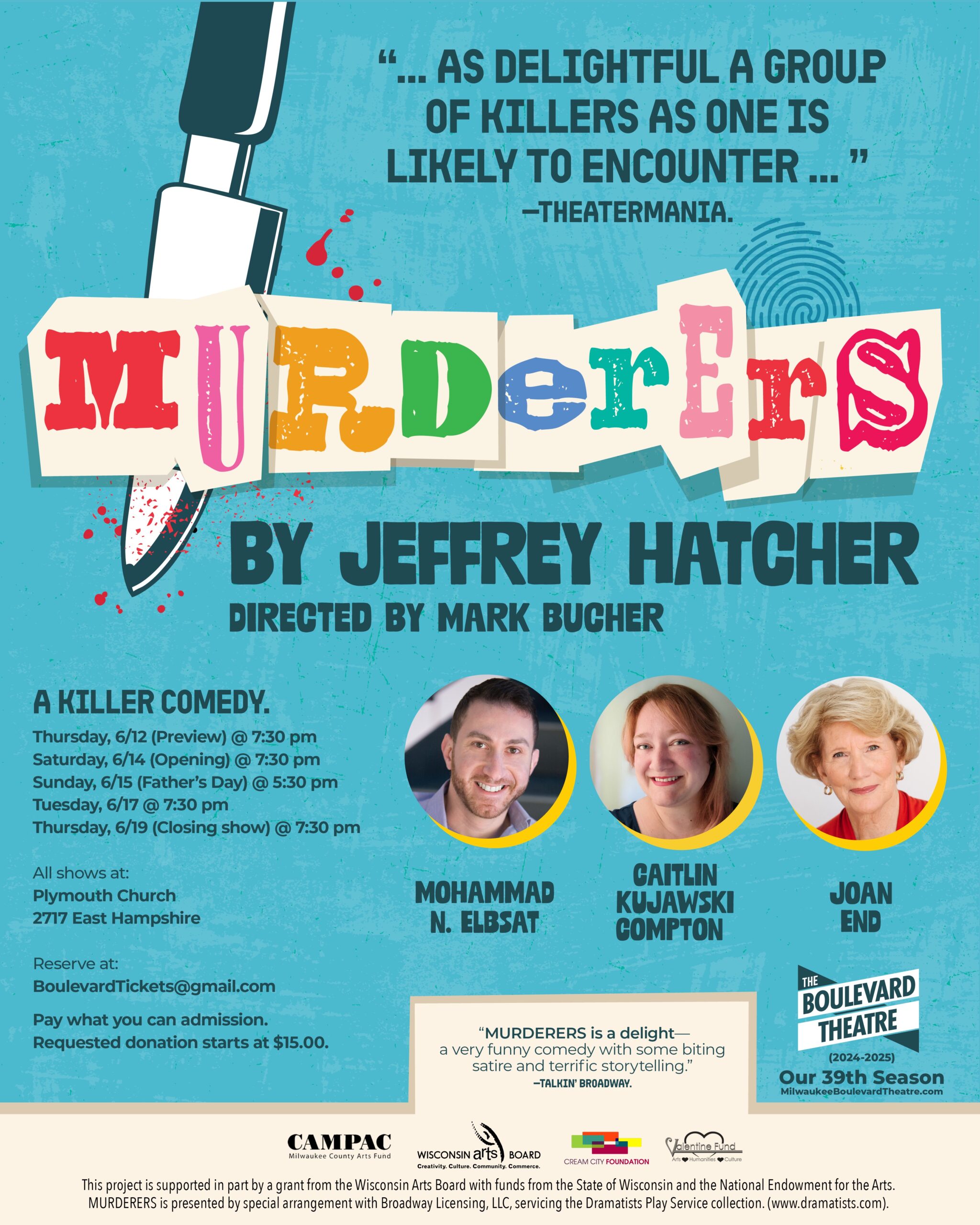 Murderers postcard